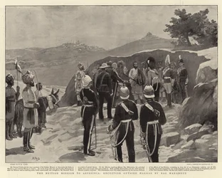 La missione britannica in Abissinia, ricevimento fuori Harrar da Ras Makonnen