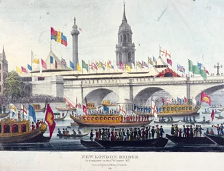 Ponte di Londra nuovo, Londra, 1831