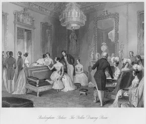 Palazzo di Buckingham. La Sala Gialla, c1841