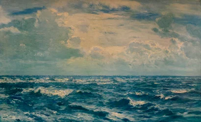 Un giorno argentato a ovest delle Needles, Isola di Wight, 1932