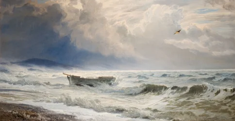 Mare agitato sulla costa, Cumberland