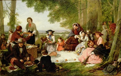 Un picnic, 1857