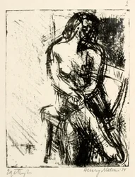 Modella femminile seduta