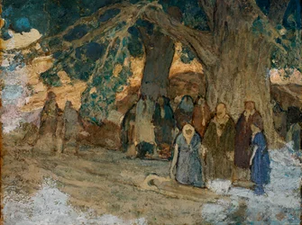 Egli guarì i malati, ca. 1930