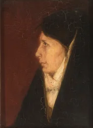 Profilo di una testa di donna