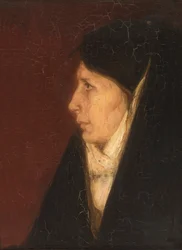 Profilo della testa di una donna