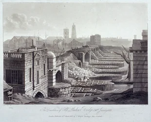 Vecchio London Bridge, Londra, 1832