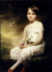 Ritratto di Nancy Graham o bambina con fiori