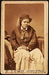 Carte de visite di Edmonia Lewis, c.1870