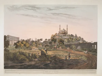 Veduta di Lucknow, India 1809