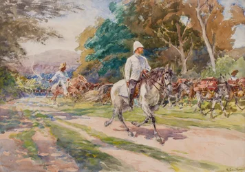 Un ufficiale coloniale, possibilmente Haiti, c.1900