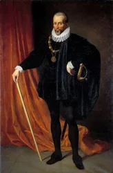 Ritratto a figura intera di Blaise de Montesquiou (1501-1577), signore di Montluc, maresciallo di Francia nel 1575, luogotenente generale di Guienna