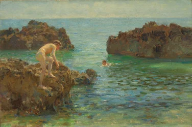 Ragazzi che fanno il bagno