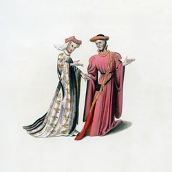 Abito di Corte, XIV secolo, 1843