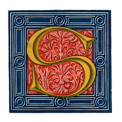 Lettera iniziale S, 1843