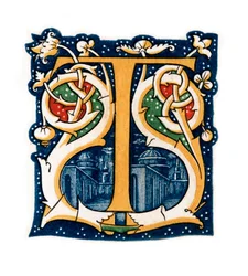 Lettera iniziale T, 1843