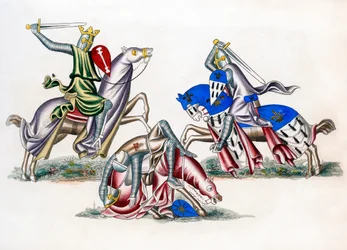 Cavalieri in combattimento