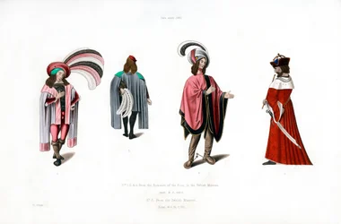 Abito maschile, c1480, 1843