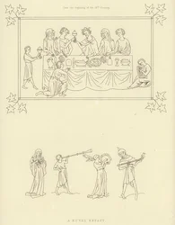 Banchetto reale, inizio del XIV secolo