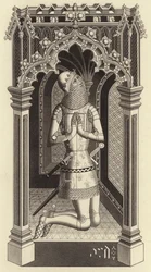 Il Principe Nero, circa 1355, dalla Cappella di Santo Stefano, Westminster