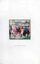 Il pellegrinaggio di Canterbury, fine XV secolo, 1843