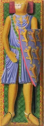 William Longespee, 1° Conte di Salisbury (m.1226) da un manoscritto di metà XIII secolo nella Biblioteca dell