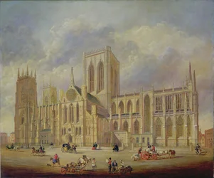 York Minster da sud (olio su tela)