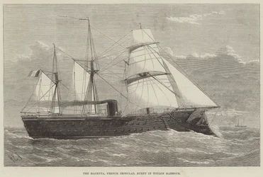 La Magenta, corazzata francese, bruciata nel porto di Tolone
