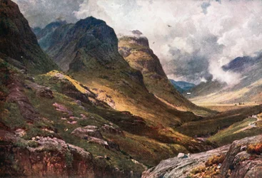Glencoe, Argyllshire (litografia a colori)