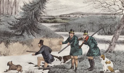 Mytton che spara in inverno