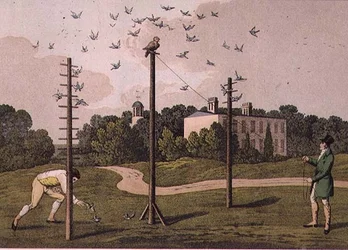 Caccia notturna, inciso da I. Clark, pub. da T. McLean, Londra