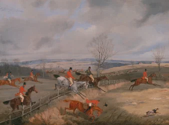 Scena di caccia: Disegnare la copertura, ca. 1840