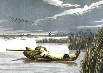 Slittino: Lavorare fino a una veglia, acquaforte di I. Clark, pub. da Thomas McLean