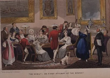 Il debutto; o Primo tentativo con il pennello!!, da 