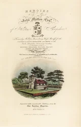 Pagina del titolo con titolo calligrafico e vignetta di Tudor inglese
