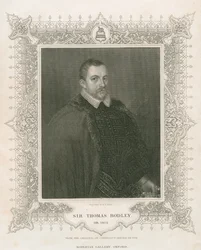 Ritratto di Sir Thomas Bodley (1545-1613) (incisione)