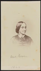 Ritratto carte-de-visite di Mrs. Bowen, 1866