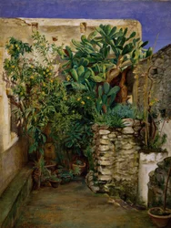 Angolo di un cortile orientale