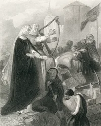 La muratura di New Ross, contea di Wexford, Irlanda nel 1798, da 