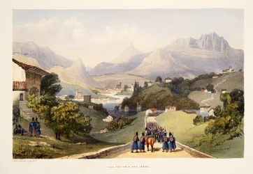 Alza, Renteria e Lezo, da Schizzi di paesaggi nelle province basche della Spagna, con una selezione di musica nazionale, pub. 1838