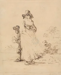 Un ragazzo e una ragazza di campagna