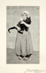 Ragazza con gatto