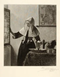 Giovane donna alla finestra
