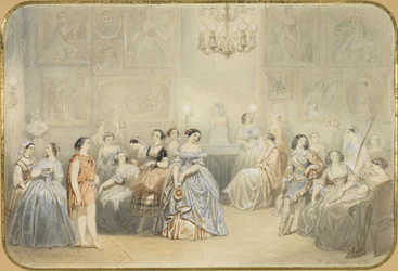 Élisa Rachel nel foyer della Comédie Française
