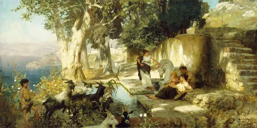 Pomeriggio soleggiato al pozzo