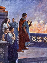 Nerone guarda Roma bruciare