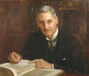 Ritratto di Percy Stafford Allen (1869-1933) Presidente del Corpus Christi College, Oxford e studioso di Erasmo