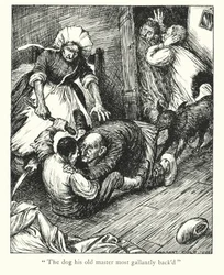 Leggende di Ingoldsby: Il cane del portaborse (litografia)