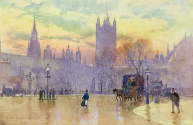 Parliament Square al crepuscolo, 1889