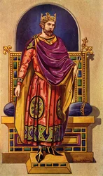 Un re francese delle dinastie carolingia o capetingia